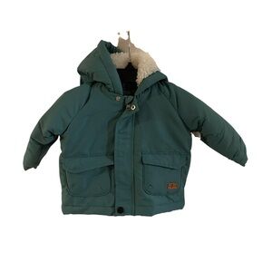 7 For All Mankind Toddler Green Hooded Jacket-Size 12 Months- NWT